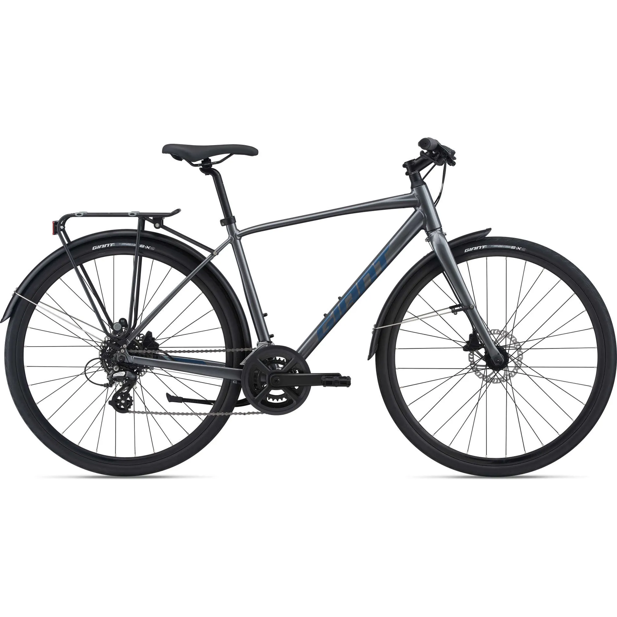 Giant Escape 2 City Disc Hybrid Bike in Charcoal Giant Escape 2 City Disc Hybrid Bike in Charcoal