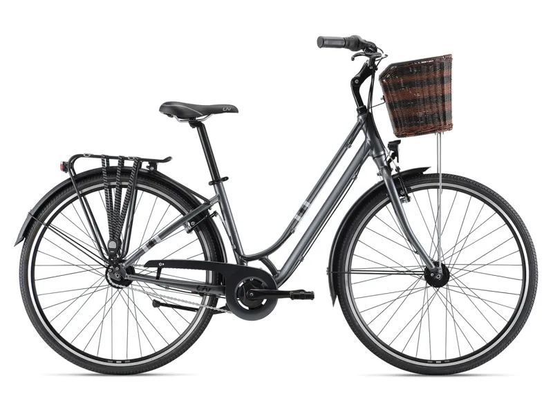 2021 Liv Flourish Womens Hybrid Bike in Silver