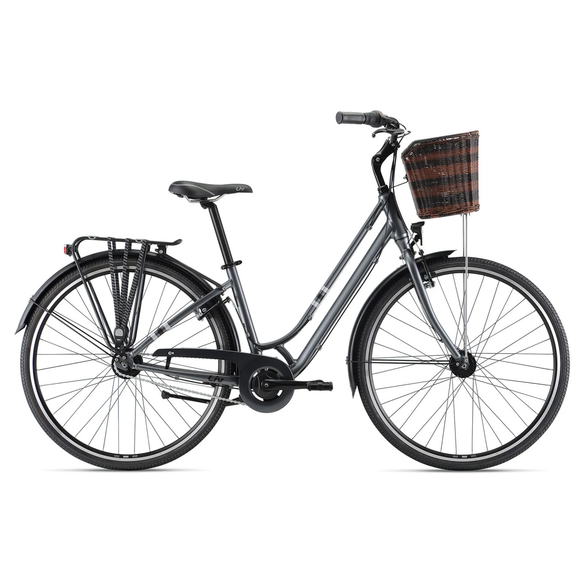 2021 Liv Flourish Womens Hybrid Bike in Silver - Main Image